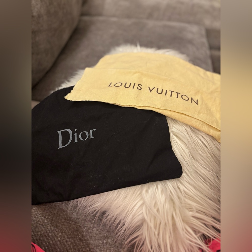 Dior and Louis Vuitton Dust Bags